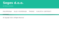 Frontpage screenshot for site: Seges d.o.o. (http://seges.hr/)
