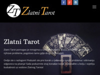 Frontpage screenshot for site: (http://www.zlatnitarot.com/)