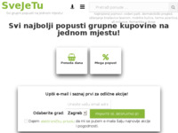 Frontpage screenshot for site: Svi popusti, sniženja i akcije na jednom mjestu. Sve je tu! (http://www.svejetu.hr)