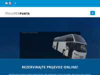 Frontpage screenshot for site: (http://transfer-punta.com/)