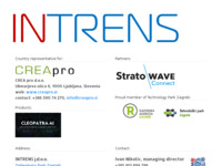 Frontpage screenshot for site: (http://www.intrens.hr)