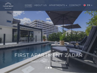 Frontpage screenshot for site: First apartment Zadar, Hrvatska (http://firstapartment.eu)