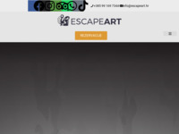 Frontpage screenshot for site: (http://www.escapeart.hr)
