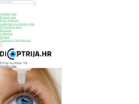 Frontpage screenshot for site: Dioptrija.hr - Lasersko skidanje dioptrije (http://dioptrija.hr)