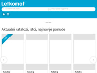 Frontpage screenshot for site: Letkomat.hr – Online akcijski letci i katalozi (http://www.letkomat.hr/)