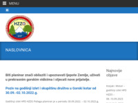 Frontpage screenshot for site: Hrvatsko planinarsko društvo Hrvatskog zavoda za zdravstveno osiguranje (http://www.hpd-hzzo.hr/)