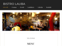 Frontpage screenshot for site: Bistro Lauba – Are you hungry for art? (http://bistrolauba.hr)
