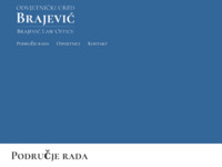 Frontpage screenshot for site: Odvjetnički ured Brajević (http://www.brajevic.eu)