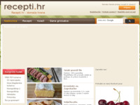 Frontpage screenshot for site: Recepti - tradicionalni domaći recepti (http://www.recepti.hr/)