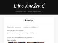 Frontpage screenshot for site: Dino Knežević - Jer web design je lagan a ja koristim besplatnu stranicu :/ (http://dinoknezevic.from.hr)