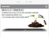 Frontpage screenshot for site: Sanitarac - Pest Control (http://www.sanitarac.com)