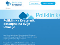Frontpage screenshot for site: (http://poliklinika-kvaternik.hr)