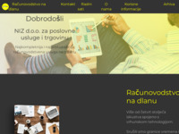 Frontpage screenshot for site: NIZ d.o.o., Osijek, knjigovodstvo, računovodstvo, porezna prijava (http://www.niz.hr)