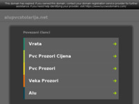 Frontpage screenshot for site: ALU i PVC Stolarija - Vaš prvi izbor za ALU i PVC stolariju! (http://alupvcstolarija.net)