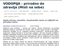 Frontpage screenshot for site: (http://www.vodopija.eu)
