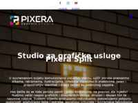 Frontpage screenshot for site: Pixera – Studio za grafičke usluge Split (http://www.pixera.hr/)