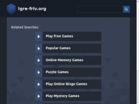Frontpage screenshot for site: Igre Friv (http://igre-friv.org)