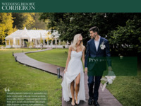 Frontpage screenshot for site: (http://weddingresortcorberon.com)
