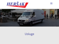Frontpage screenshot for site: (http://hersak.hr/)