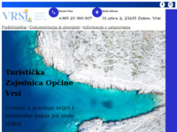 Frontpage screenshot for site: Turistička zajednica Općine Vrsi (http://www.tz-vrsi.hr)