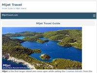 Frontpage screenshot for site: Mljet - turistički vodič (http://www.mljettravel.com/)