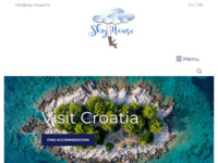 Frontpage screenshot for site: Turistička agencija Sky House (http://sky-house.hr)