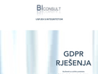 Frontpage screenshot for site: GDPR - Službenik za zaštitu podataka - Varaždin - BI CONSULT (http://www.biconsult.hr)