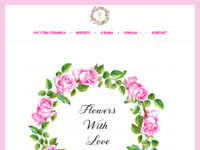 Frontpage screenshot for site: (http://www.flowerswithlove.hr)