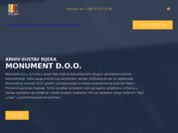 Frontpage screenshot for site: Monument d.o.o. (http://monumentarhiv.com)