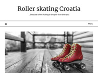 Frontpage screenshot for site: Roller skating Croatia - ... because roller skating is cheaper than therapy! (http://www.dlendi.mojweb.com.hr/)