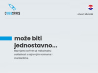 Frontpage screenshot for site: cWebSpace - Razvoj softvera - Web rješenja - Dizajn (http://cwebspace.hr)