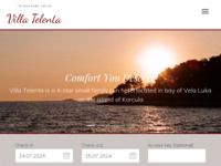 Frontpage screenshot for site: (http://www.hotel-villatelenta.hr)