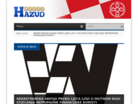 Frontpage screenshot for site: (http://www.hazud.hr)