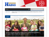 Frontpage screenshot for site: HAZUD - News portal domovine i dijaspore (http://www.hazud.hr)