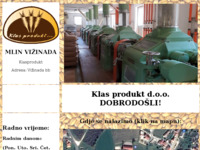 Frontpage screenshot for site: Mlin Vižinada – Klas Produkt (http://www.klasprodukt.hr)