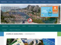 Frontpage screenshot for site: Osmica Karlovac (http://osmica.hr)