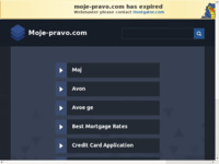 Frontpage screenshot for site: (http://www.moje-pravo.com)