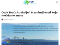 Frontpage screenshot for site: Brač Online (http://www.brac-online.com.hr)