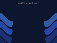 Frontpage screenshot for site: Taxi Brod Split - brz i siguran prijevoz taxi brodom iz Splita do otoka Hvara ili Modre Špilje (http://splittaxiboat.com/)
