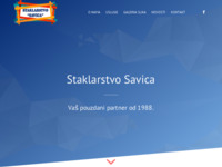 Frontpage screenshot for site: Staklarstvo Savica (http://www.savica-staklarstvo.hr)
