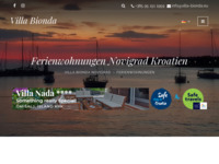 Frontpage screenshot for site: (http://villa-bionda.eu/)