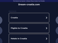 Frontpage screenshot for site: Apartmani, sobe i kuće za odmor - Smještaj - Hrvatska (http://dream-croatia.com)