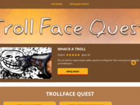 Frontpage screenshot for site: Igre TrollFace Quest (http://igrice.trollquests.com/)