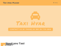 Frontpage screenshot for site: Taksi Hvar Mladen (http://www.taxi-hvar-mladen.hr)