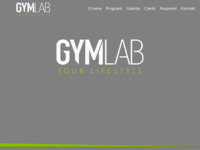 Frontpage screenshot for site: Nova dimenzija treniranja - GYMlab (http://www.gymlab.hr)