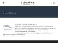 Slika naslovnice sjedišta: Poslovne usluge - Suma d.o.o. (http://www.suma.com.hr)