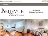 Frontpage screenshot for site: Bellevue Residence, Hvar apartman, Hrvatska (http://www.bellevue-residence.com/)