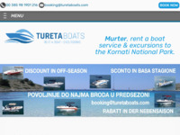 Frontpage screenshot for site: (http://www.turetaboats.com)