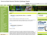 Frontpage screenshot for site: Osnovna škola Ksavera Šandora Gjalskoga Zagreb (http://os-ksdjalskog-zg.skole.hr/)