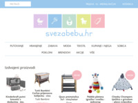Frontpage screenshot for site: Sve za bebu - hrvatski baby webshop (http://www.svezabebu.hr)